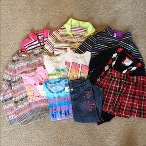 Bundle of girls clothes